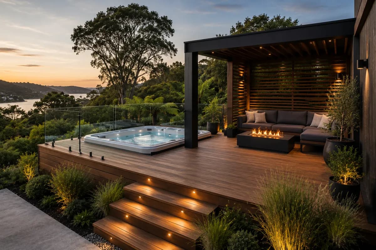 Decks & spa areas